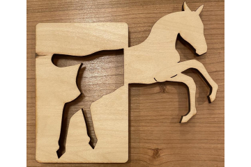 Laser cut file Horse Plaque with bonus tutorial and files