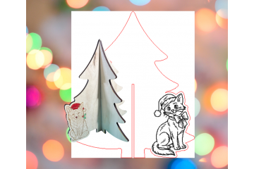 Slotted Tree with Cat