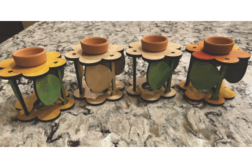 Mini Flower Pot Holder laser file