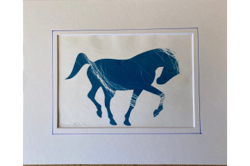 Horse Prancing original print