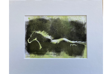 Lino cut Horse