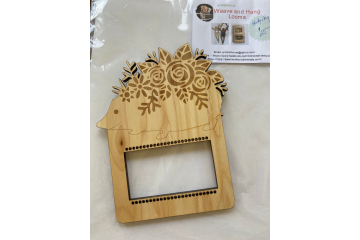 Weave and hang decorative wall loom  Hedgehog