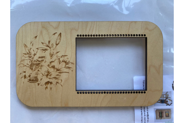 Weave and hang decorative wall loom bird and flowers