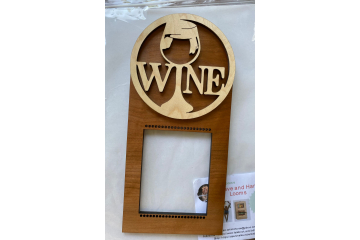Weave and hang decorative wall loom  Wine and glass
