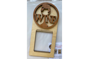 Weave and hang decorative wall loom  Wine and glass