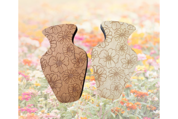 Wall Vase  floral pattern